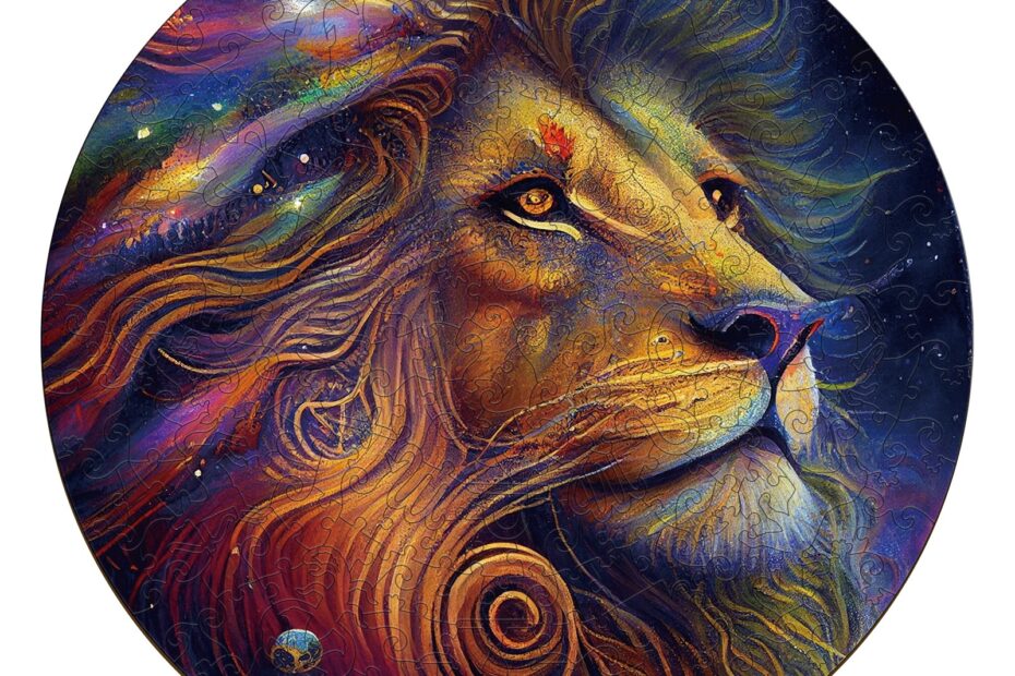 Zodiak Lesena sestavljanka-Leo 66d314521de48