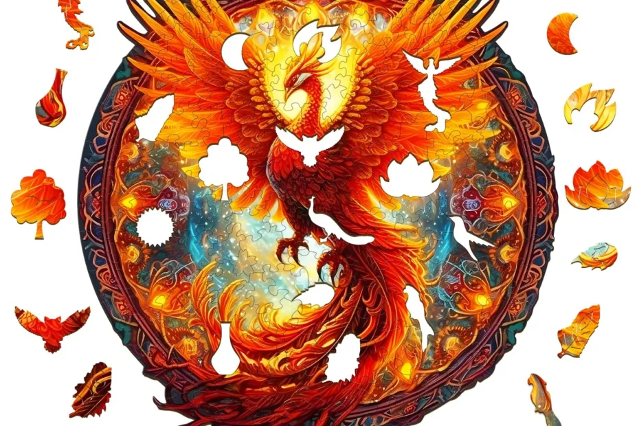 Sprostite ognjeno veličanstvo: Sestavljanje lesene sestavljanke Phoenix 66ed1ab5cd862