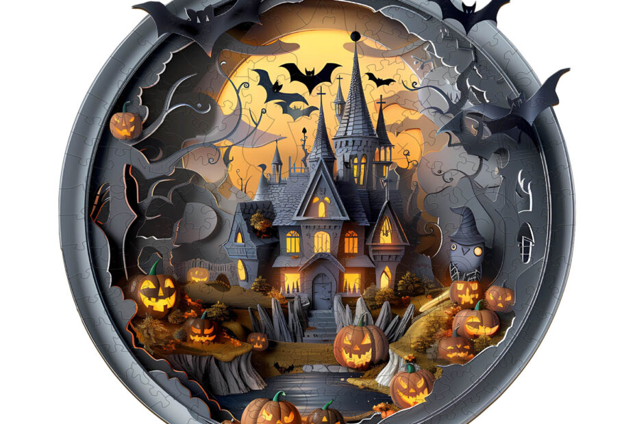 Lesena sestavljanka-3D Halloween Castle 3 66df773dca673