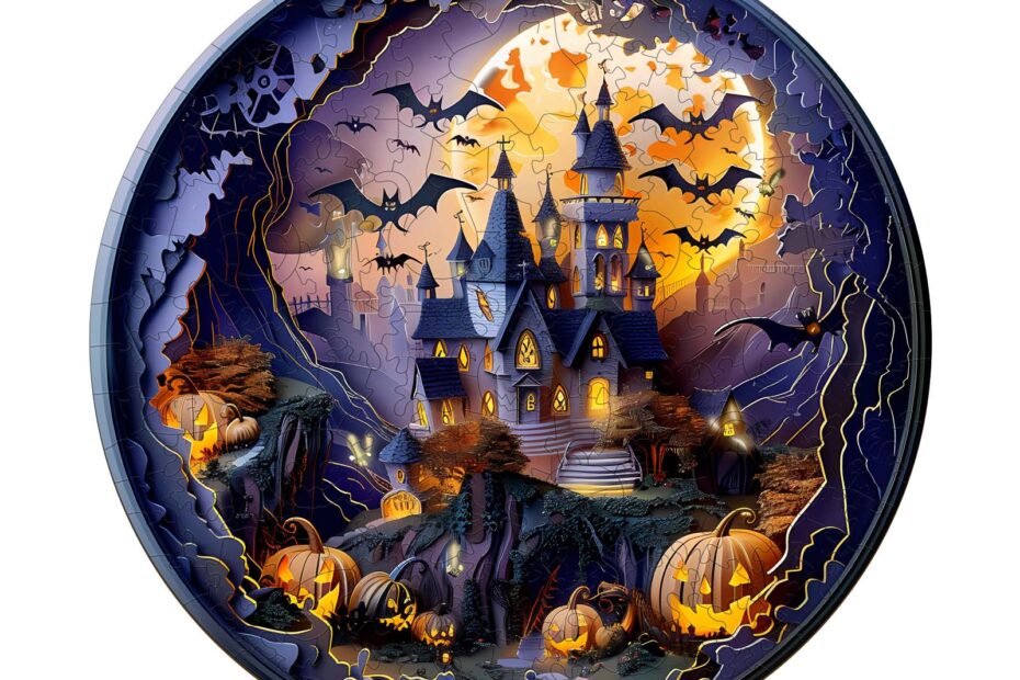 Lesena sestavljanka-3D Halloween Castle 2 66e940fcc480a