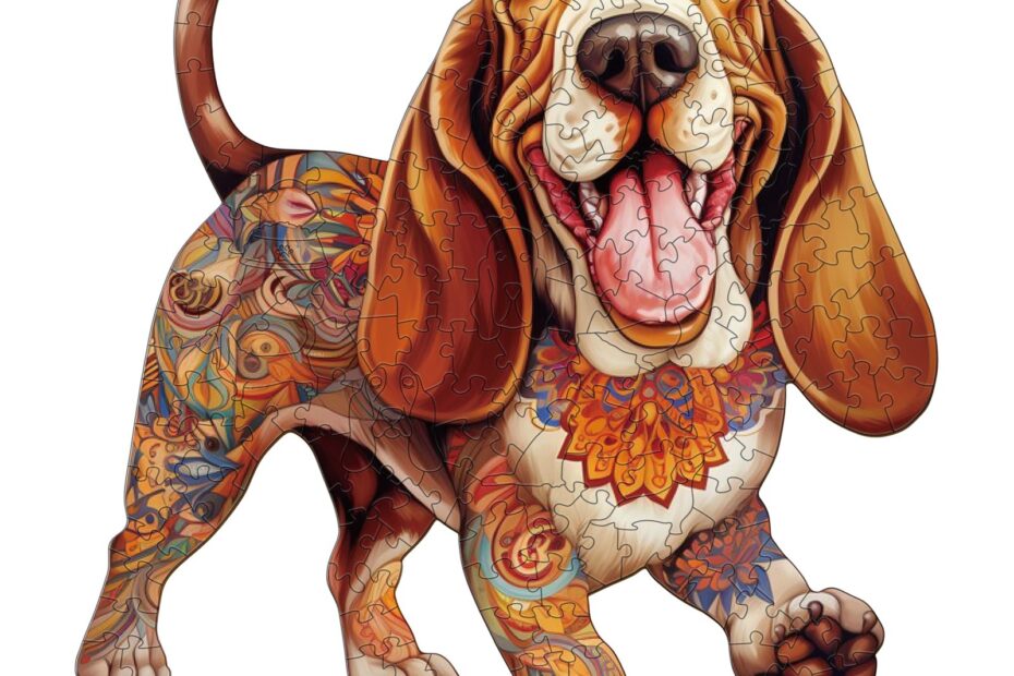 Lesena sestavljanka – basset hound 2 66def139d0850
