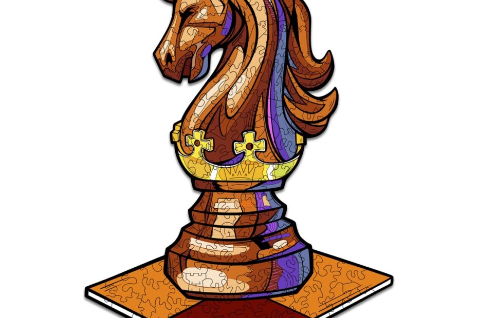Lesena sestavljanka-CHESS KNIGHT 66e0cb66b1fa9
