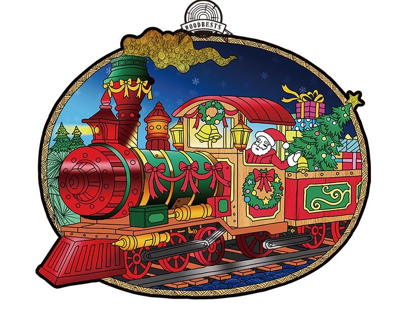 Lesena sestavljanka-CHRISTMAS TRAIN 66e059d25ef53