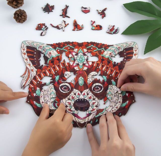 Sprostitev zabave s sestavljankami Raccoon Jigsaw 66dca04522cc3