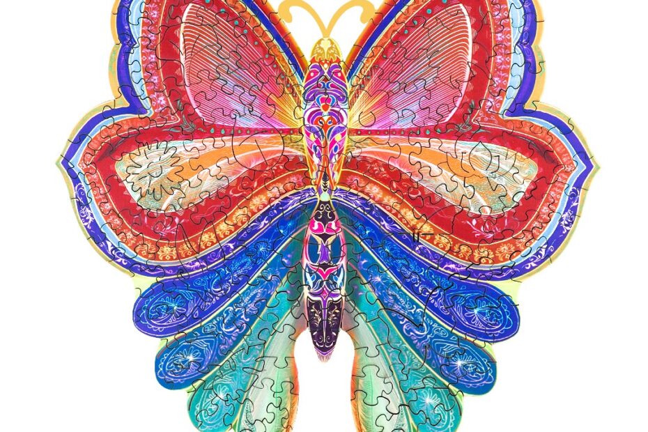 Lesena sestavljanka-COLORFUL BUTTERFLIES 66e9e605a6107