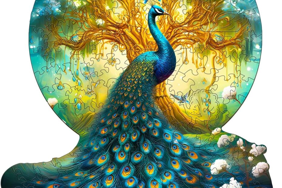 Lesena sestavljanka-Noble Peacock 66ec5b1a4fcd5