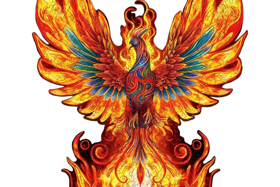 Lesena sestavljanka-Flame-born Phoenix 66e06451cc34f