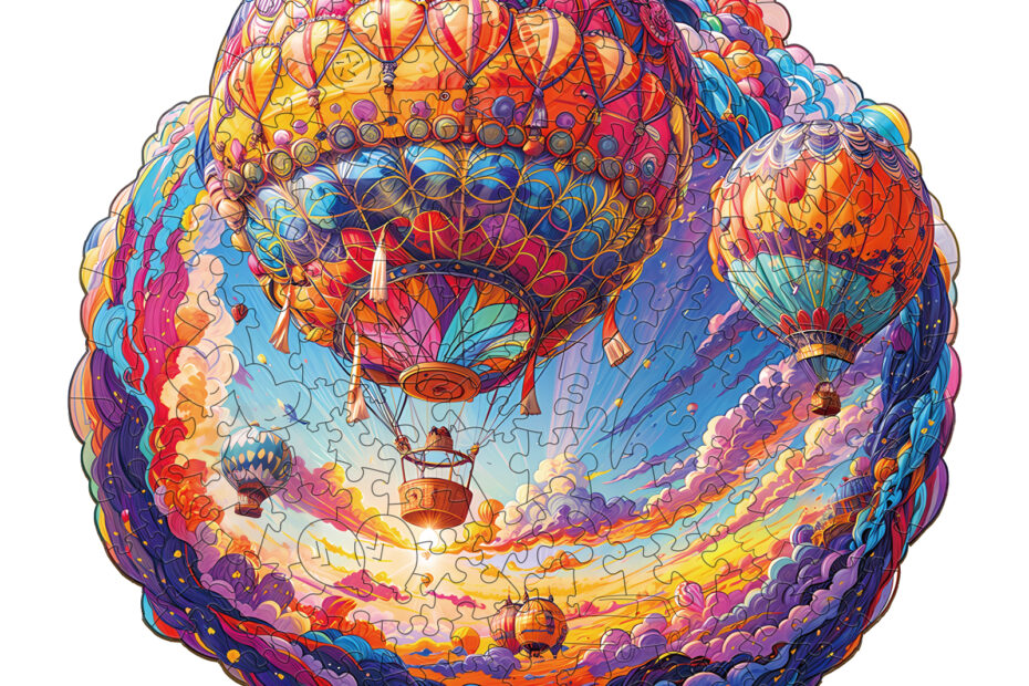 Lesena sestavljanka – balon na vroč zrak 66ec50a26dfc1