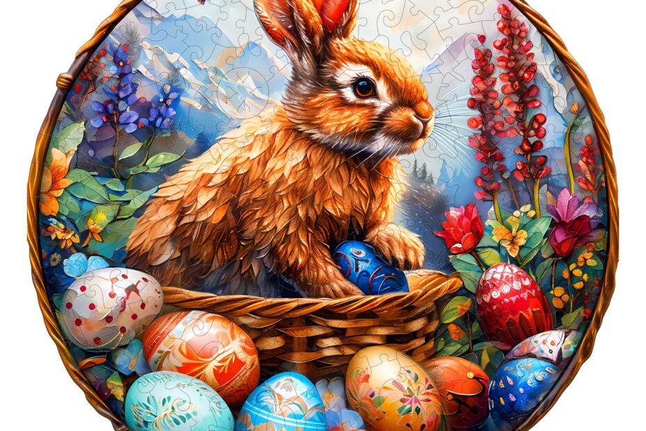 Lesena sestavljanka-Easter Bunny 66eabe76daf99