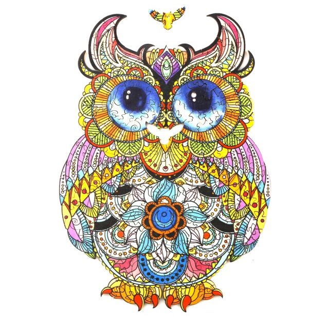 Lesena sestavljanka-LOVELY OWL 66e18f309fb43