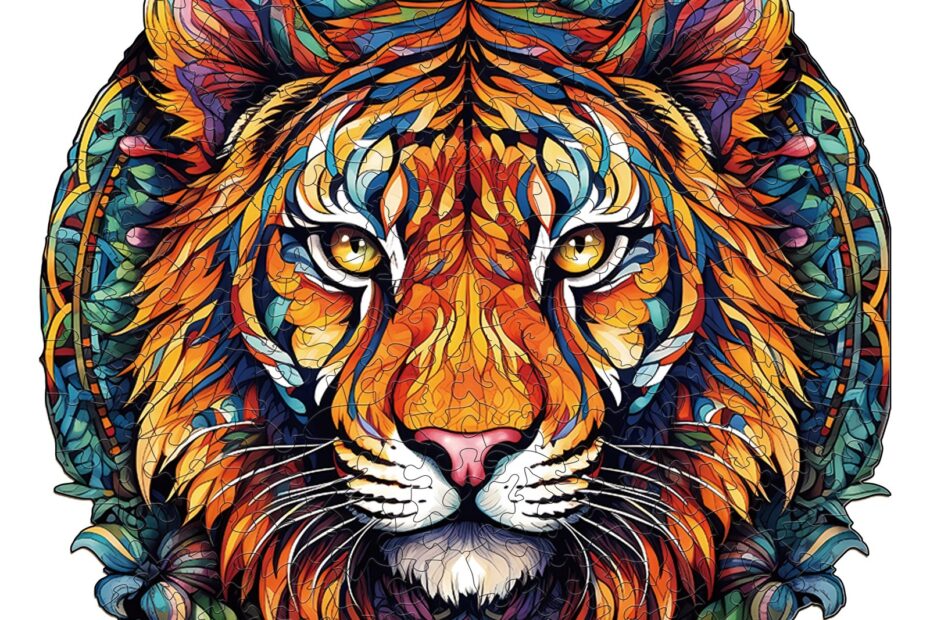 Lesena sestavljanka-Mandala Tiger 66dd0c4b14133