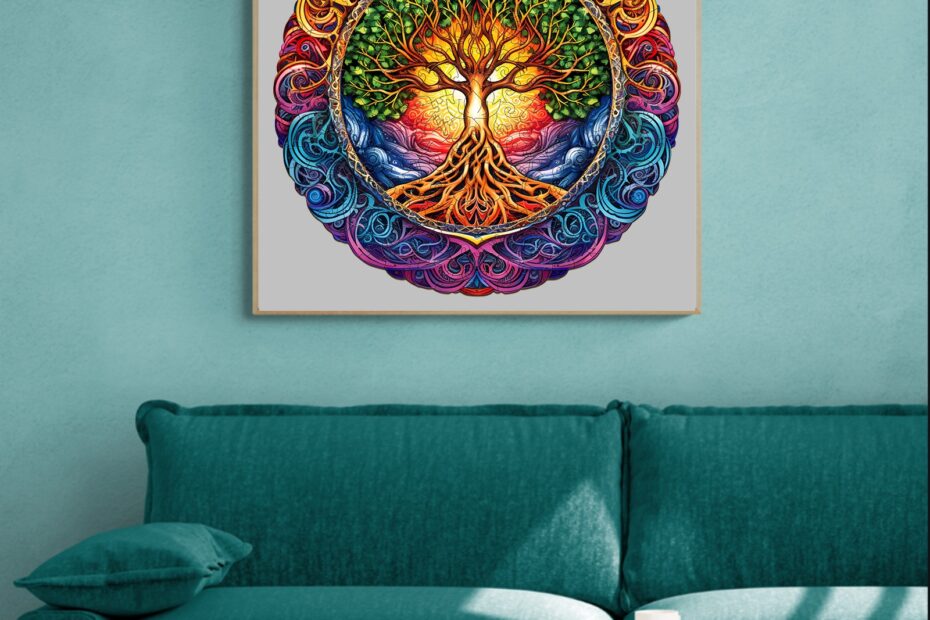 Odkrijte spokojnost ugank Kaayee Mandala Jigsaw 66d455482765d