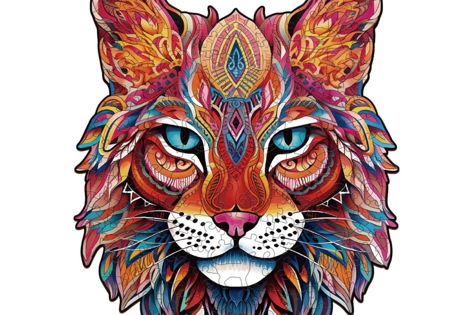 Lesena sestavljanka-MYSTERIOUS LYNX 66ece1009e05b