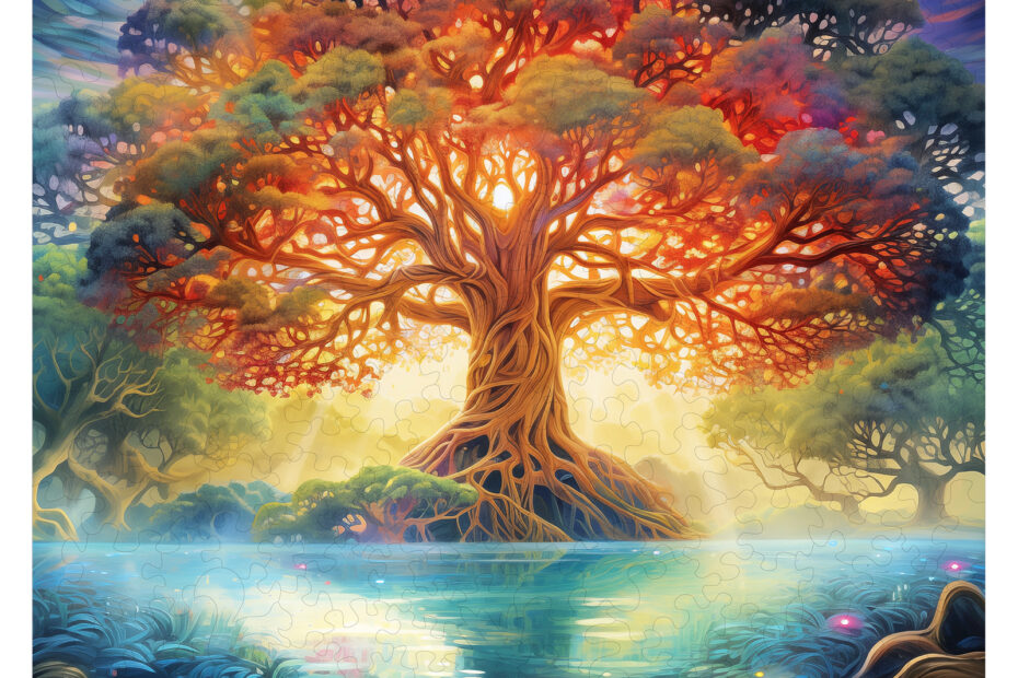 Lesena sestavljanka – Twilight Divine Tree 66e94b441f714
