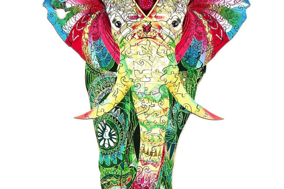 Lesena sestavljanka-SHINY ELEPHANT 66d4eef555c41