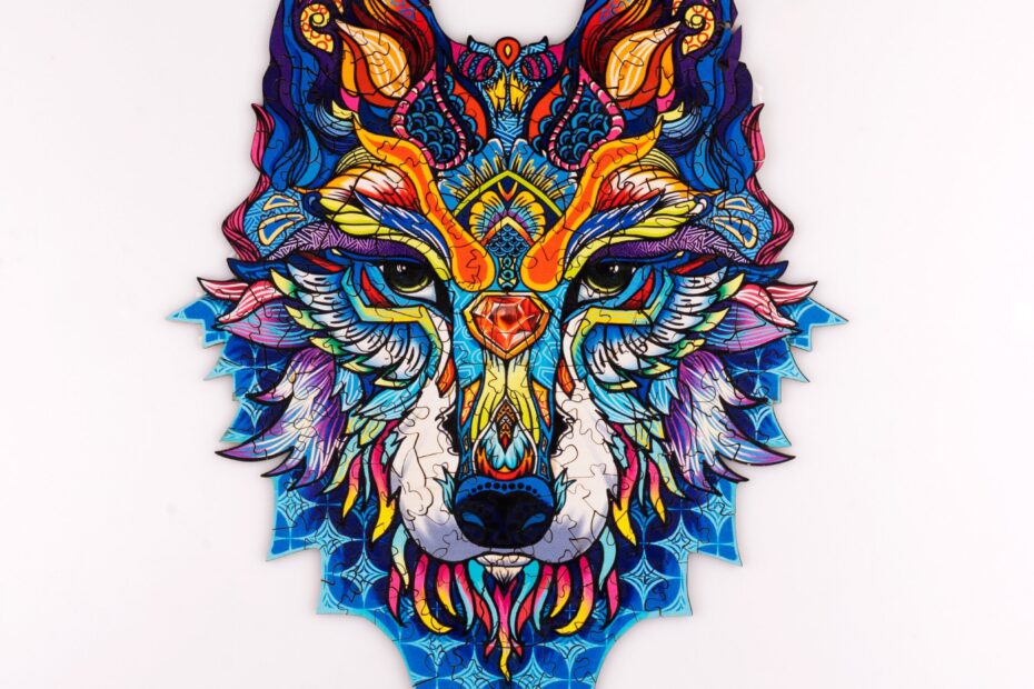 Lesena sestavljanka-SNOW WOLF 66dffd1adbe74