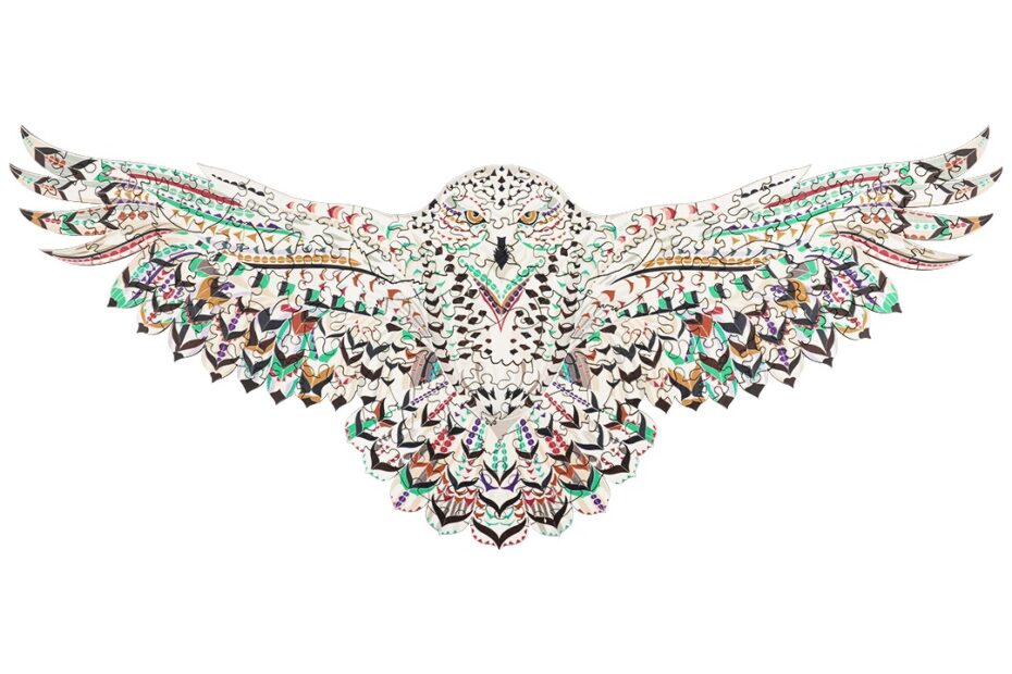 Lesena sestavljanka-SNOWY OWL 66e286cc06f2a
