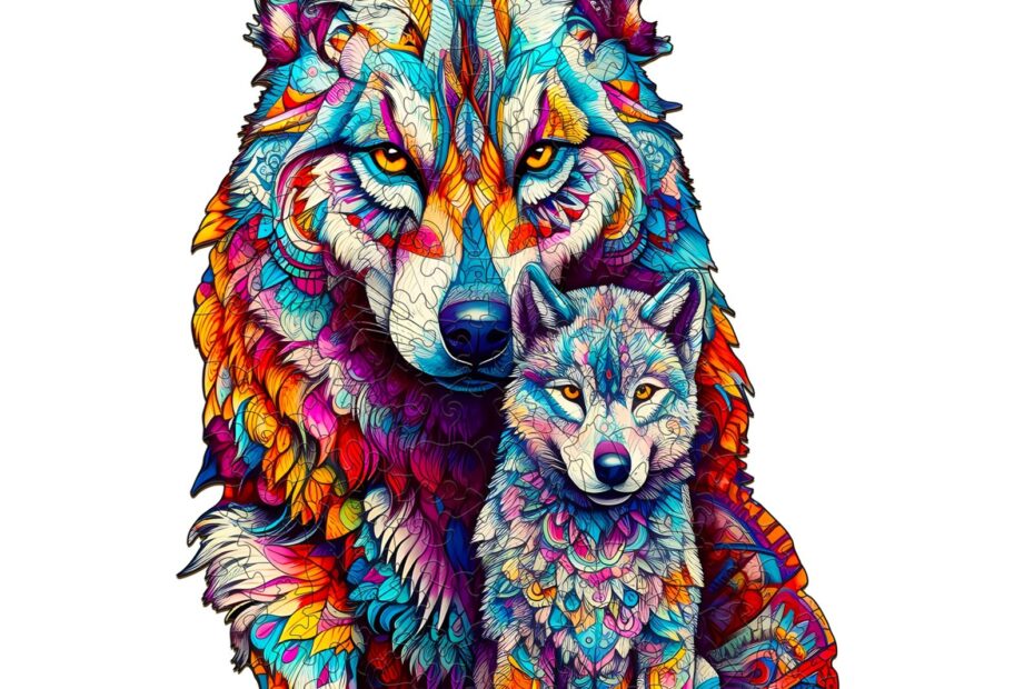Lesena sestavljanka-WOLF FAMILY 66d680f6da675