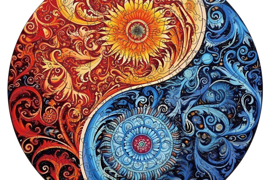 Lesena sestavljanka – Yin Yang 2 66eba15b93034