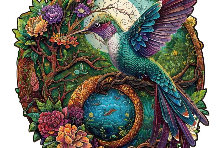 Lesena sestavljanka – Yin Yang kolibri 2 66db3c65d8c6b